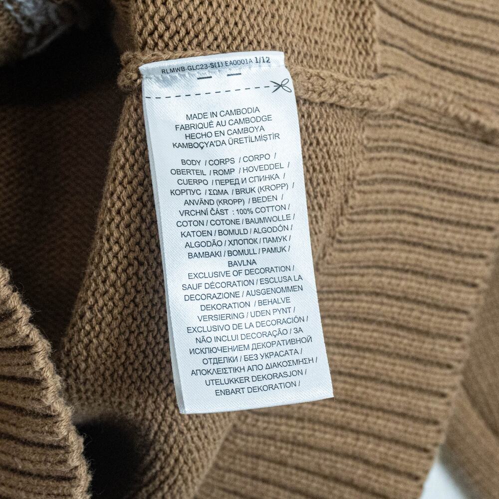 Lauren Ralph Lauren Instarsia-Knit Beagle Cotton Jumper Sweater brown M - Picture 9 of 10